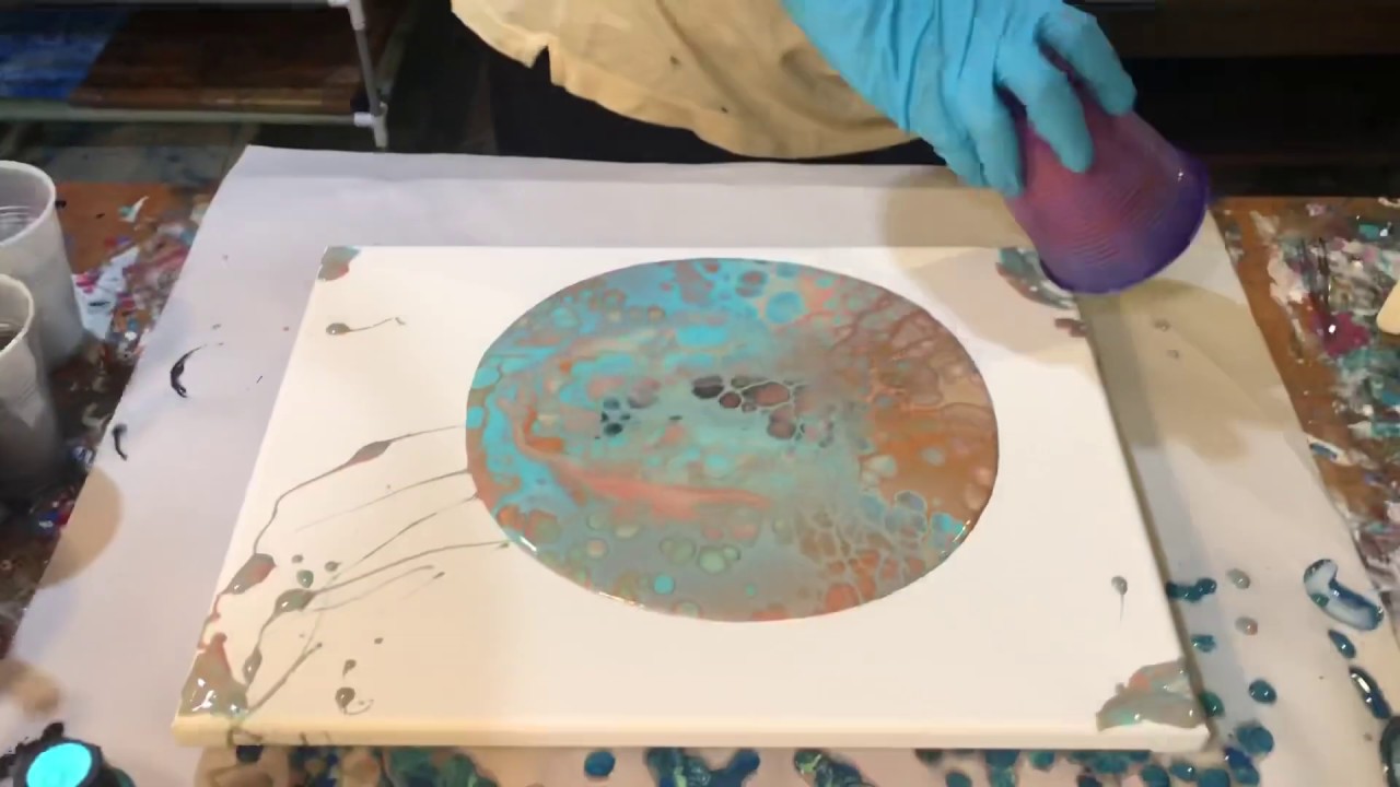 Flip Cup | Acrylic Pour Painting 🎨 Time Lapse - YouTube