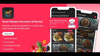 Generate recipes by ingredients or custom, save & meal planner with trending ideas screenshot 5