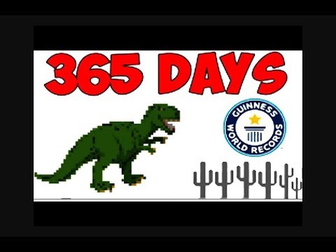 Playing Chrome Dinosaur game FOR 1 YEAR (World Record) - YouTube