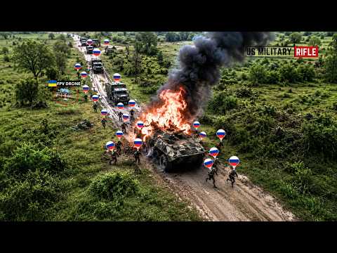 Ukrainian FATUM FPV Drone Destroys Large Russian Supply Convoy - Then This Happened