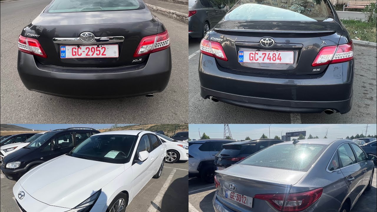 Тойота камри XLE ва SE Хундай элантра ва туксон Лексус GX460 - YouTube