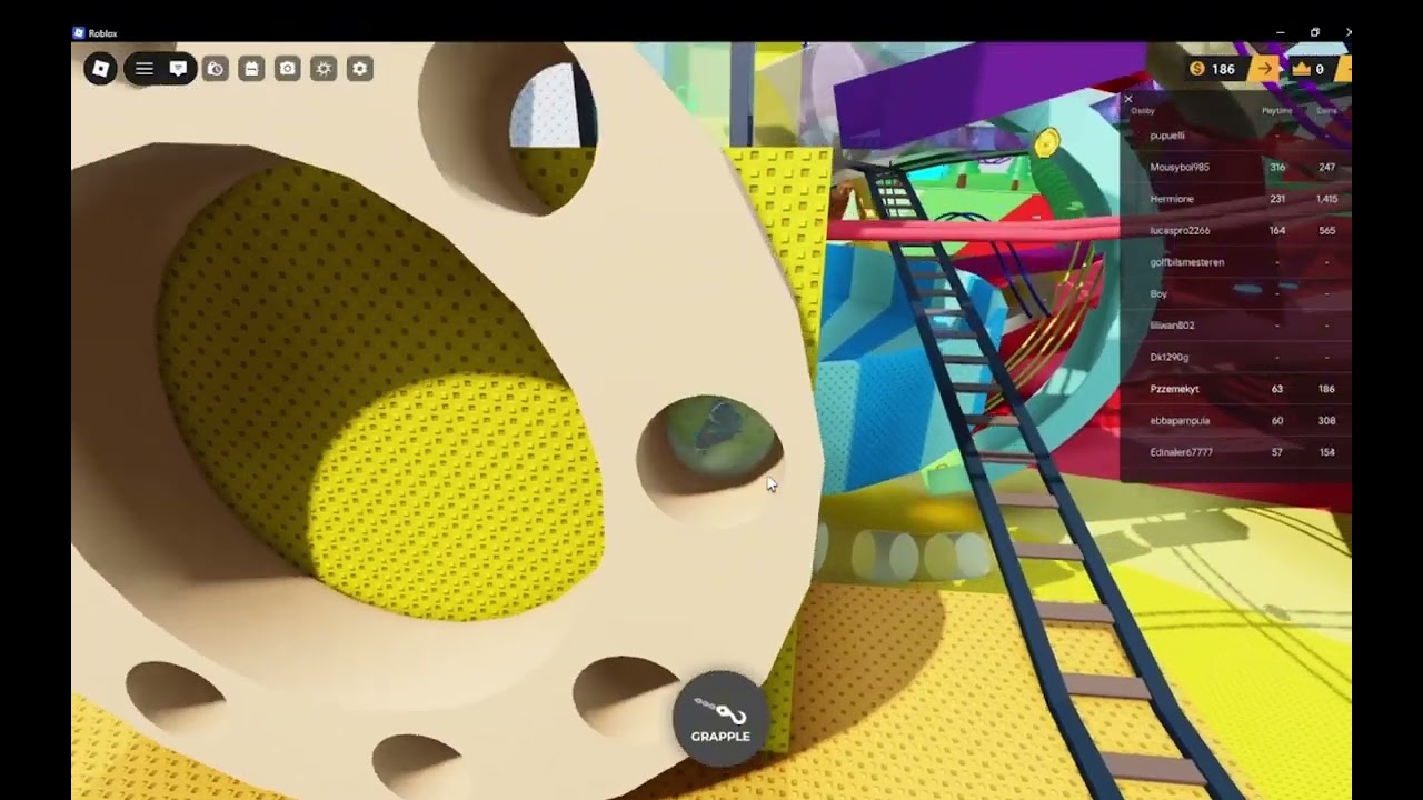 Jadę wszystkimi zjeżdżalniami w bańce w roblox!