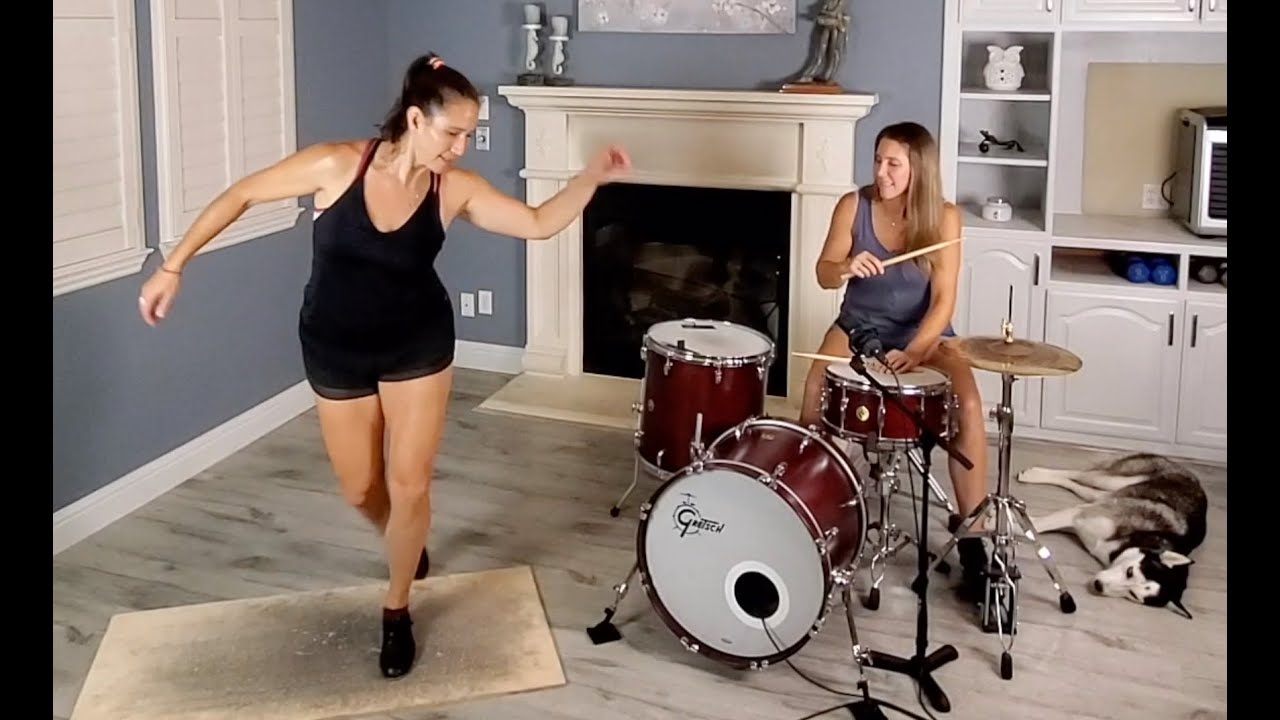 Drums and Tap - sisters trading fours