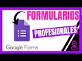 ✅ COMO HACER UN FORMULARIO EN GOOGLE FORMS 🤓 Tutorial de GOOGLE FORMS