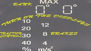 2016 BMW S1000RR Turn On Displays