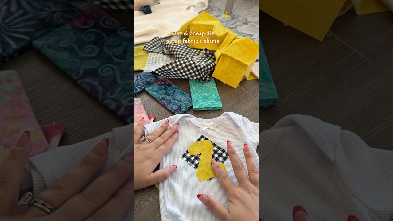 Cheap & Easy Scrap Fabric Tees DIY ⭐️ 