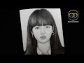 How To Draw A BLACKPINK Lisa Step By Step Pencil Drawing Tutorial Girl Face Drawing Tutorial 