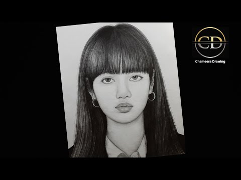 How To Draw A BLACKPINK Lisa Step By Step Pencil Drawing Tutorial Girl Face Drawing Tutorial