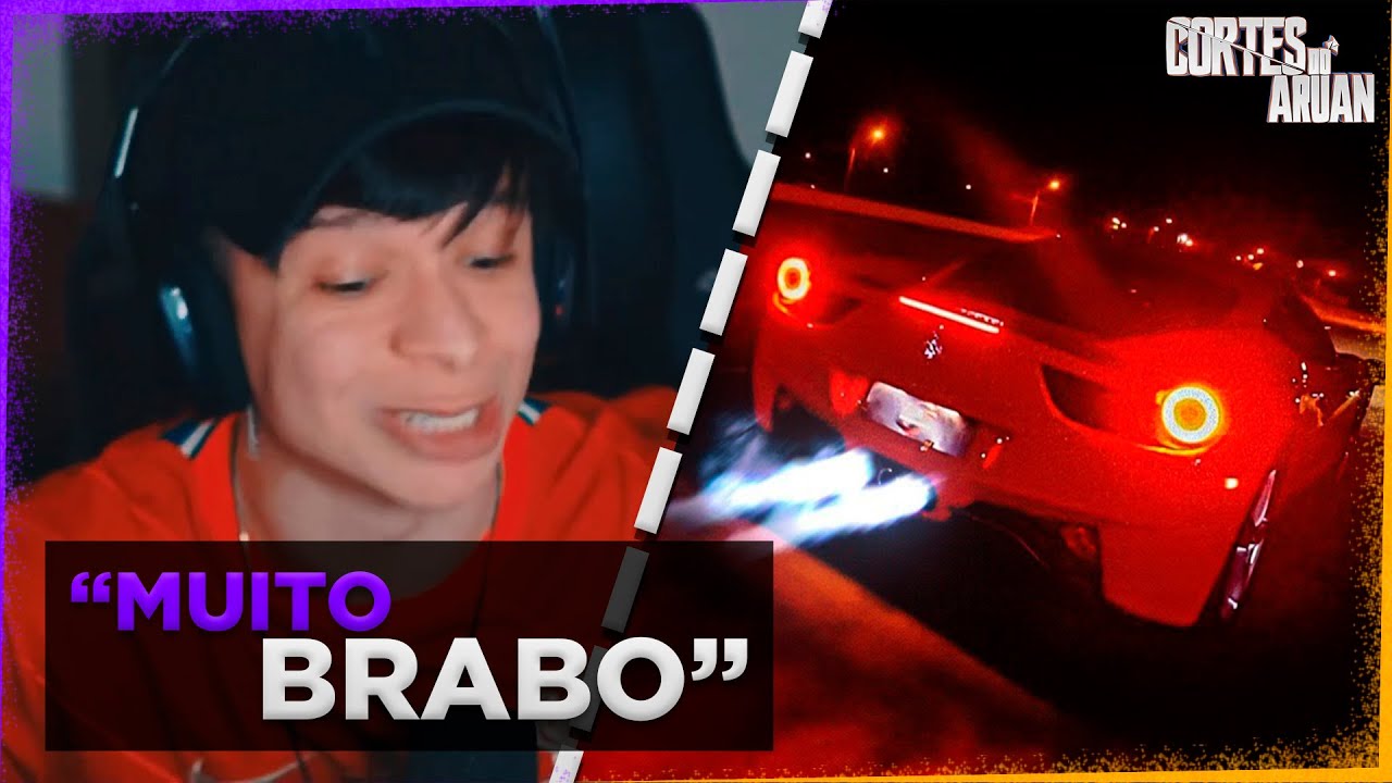 ARUAN REAGE A DEIXEI MINHA FERRARI SÓ O CANO! (RENATO GARCIA) - Cortes do Aruan