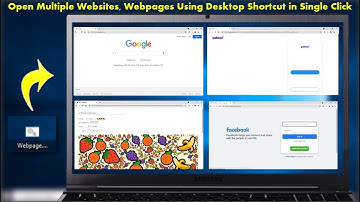 How to Open Multiple Websites from Desktop Shortcut on Windows 10