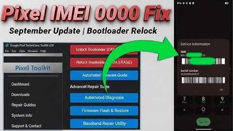  Google Pixel 6 / 6a / 6 Pro | IMEI Repair After Update Android 16 Fix IMEI 0000  with Free Tool