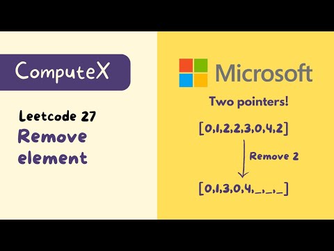 A 2 pointer solution! - Leetcode 27 - Remove element