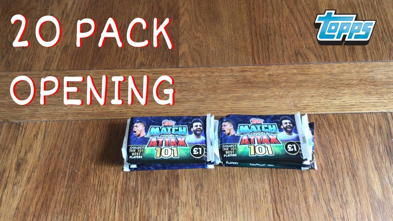 MATCH ATTAX 101 - 20 PACK OPENING trading screen