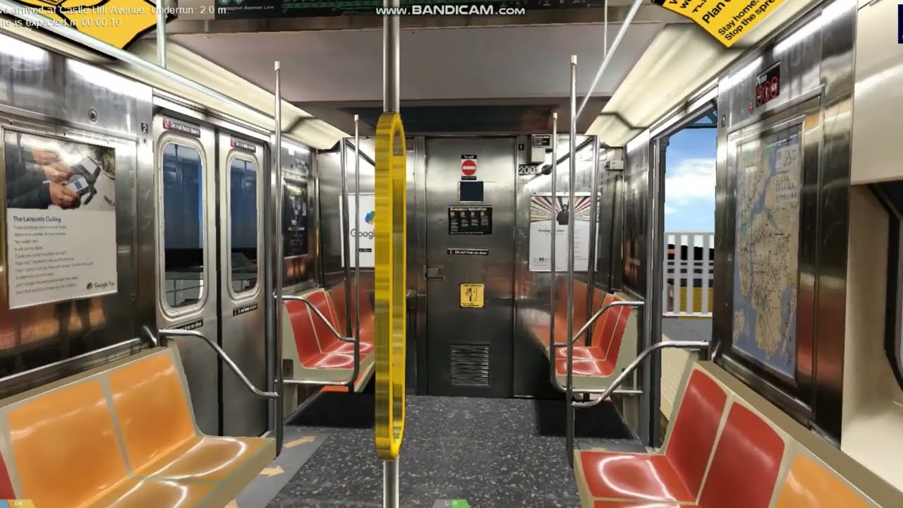 OpenBVE: R62A 6 Train Ride From Pelham Bay Park to Castle Hill Avenue ...