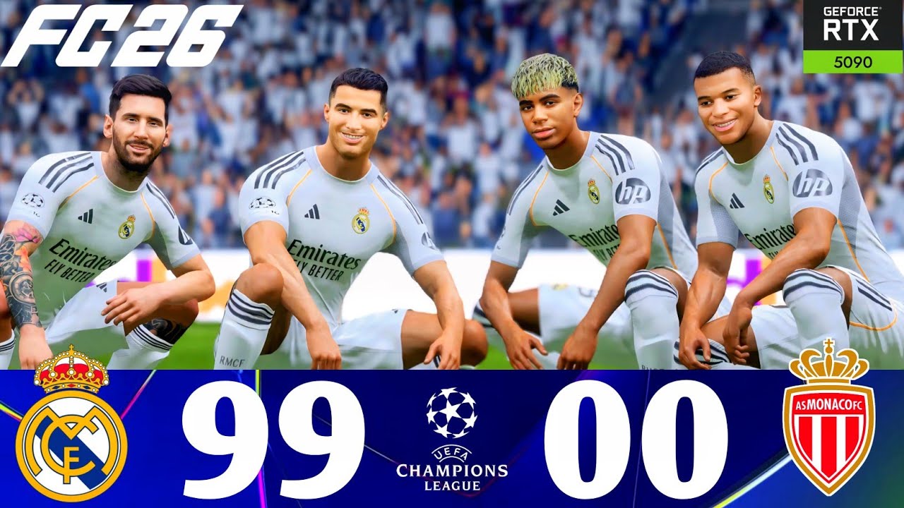 FC 26 - What Happen If Ronaldo Messi Neymar Mbappe And Yamal Play Together On Real Madrid 