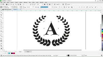 leaf logo design royal logo How To Create a Laurel Wreath Vector in CorelDraw