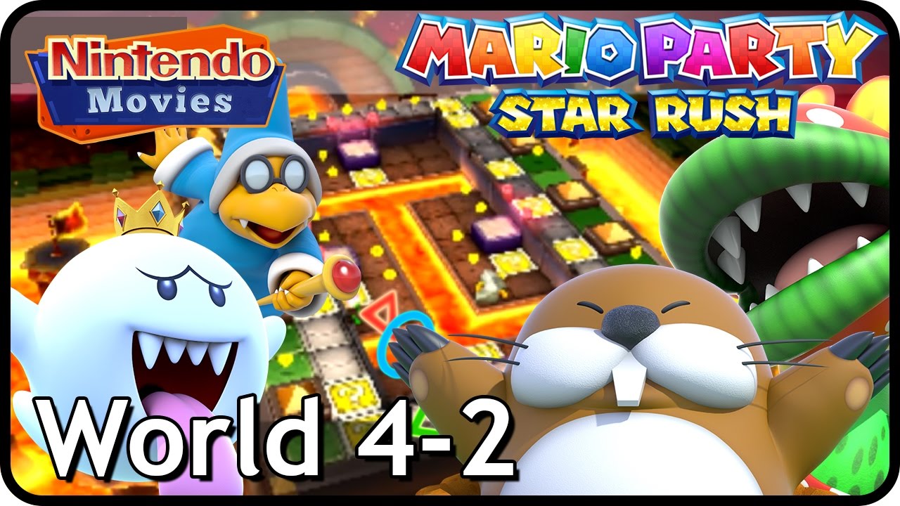 Mario Party Star Rush - Toad Scramble - World 4-2 (Multiplayer)