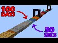 Survival 100 DAYS minecraft in 30 seconds