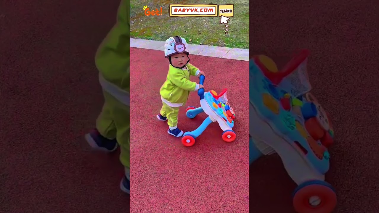 Easy walking for baby? The Baby Push Walker does it! 