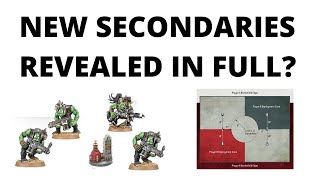 More Previewed Rules from Chapter Approved 2022 - Secondary Missions for 40K Updated!