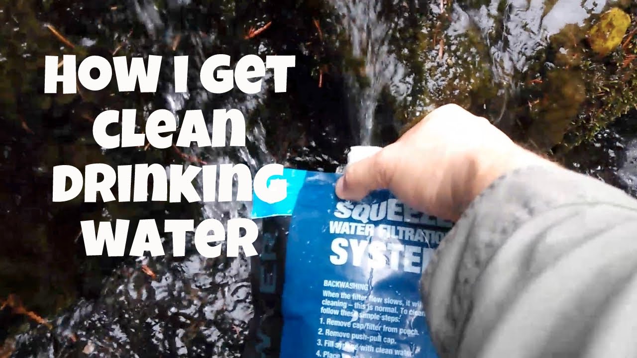 How I get clean water in the woods YouTube