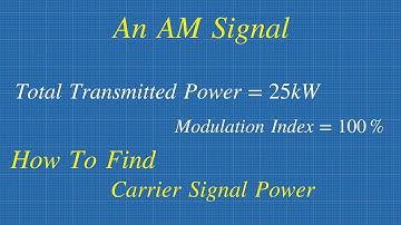 Carrier Signal Power Of AM Signal || Amplitude Modulation Solved Problem