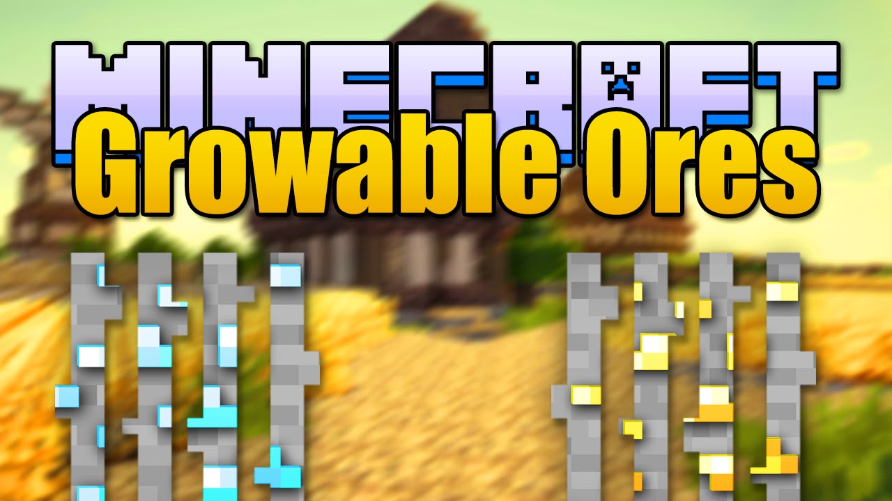 Minecraft GROWABLE ORES Mod Grow Diamonds! (Minecraft v1.7.10 Mod