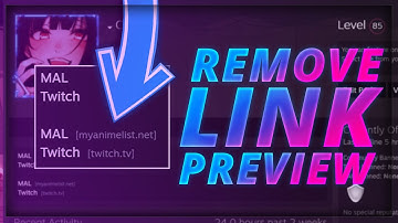 How to remove steam link preview