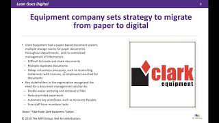 AME Webinar: Lean goes digital: Applying lean to data and information processes