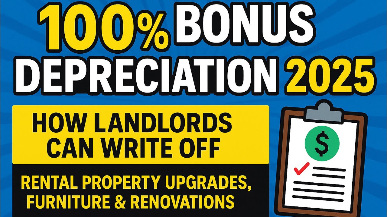 TOB3#31 100% Bonus Depreciation How Landlords Can Write Off Rental Property Upgrades Renovation Fast