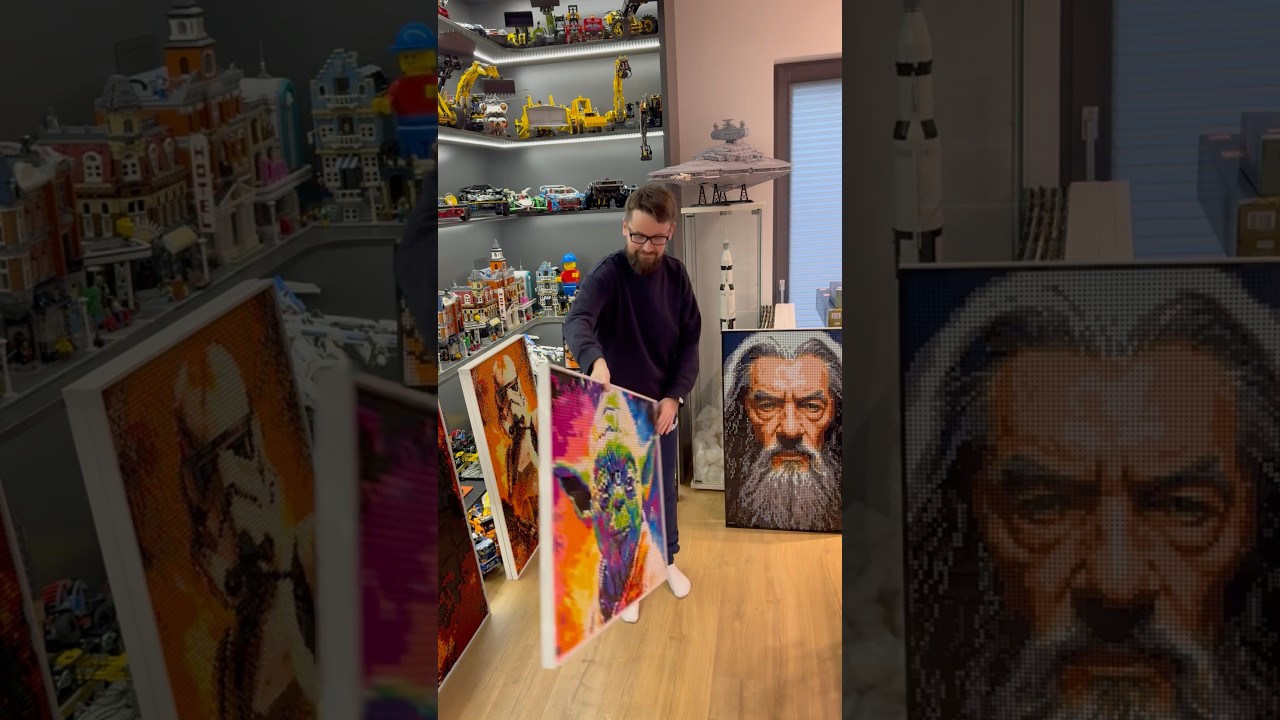 Master Yoda built with 11000 LEGO bricks 🔥 