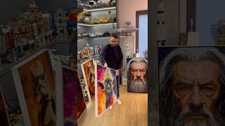 Master Yoda built with 11000 LEGO bricks 🔥 #lego #legoart #starwars #legostarwars #yoda #mosaic