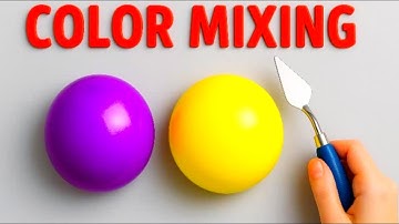 Can You Guess the Final Color?🎨Satisfying Clay Mixing with ASMR Textures and Pigment Fusion