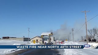 City monitoring small yard waste fire at north Lincoln Solid Waste Management Facility
