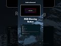 Glowing RGB Button Create using HTML and CSS