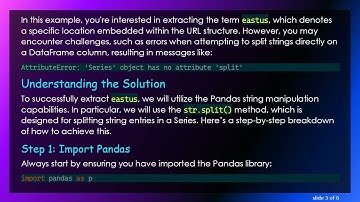 How to Extract eastus from Long URL Strings in Python Using Pandas