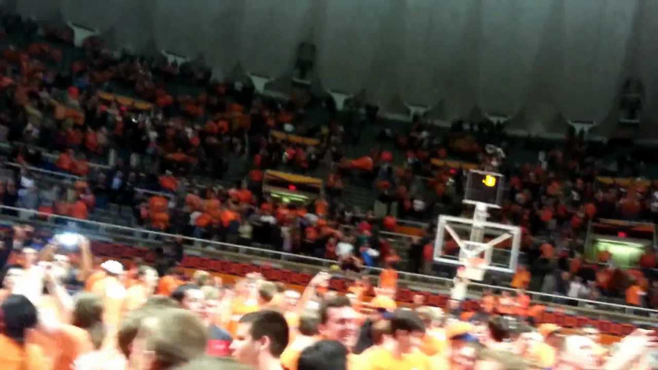 Orange Krush Storms the Floor after University of Illinois Fighting