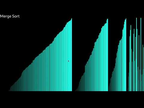 Sorting algorithms animation using SFML and C++