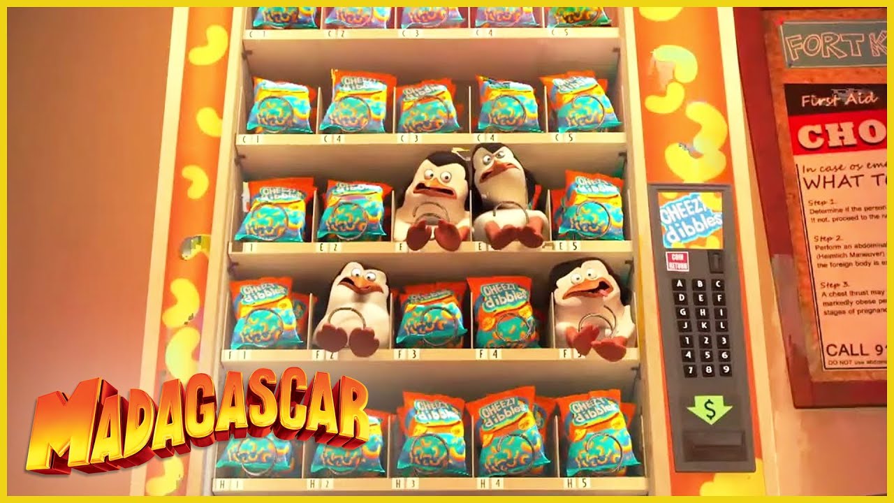 DreamWorks Madagascar en Español Latino | Máquina expendedora | Clip de Los Pingüinos de Madagascar