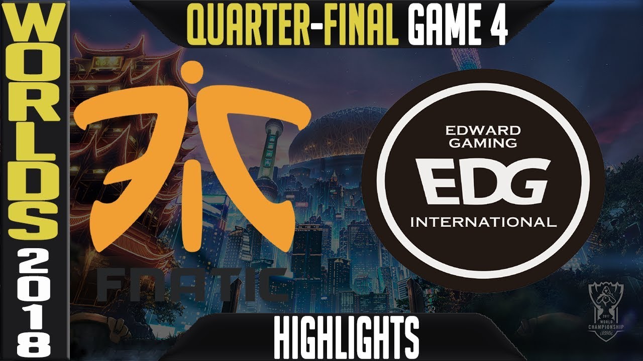 FNC vs EDG Highlights Game 4 | Worlds 2018 Quarter-Final | Fnatic vs Edward Gaming G4