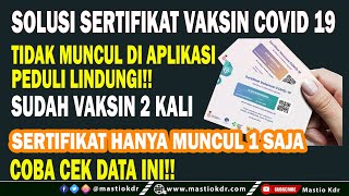 Sertifikat Vaksin Ke 2 Belum Muncul!Ini Solusinya 100% Berhasil!Pengalaman Pribadi