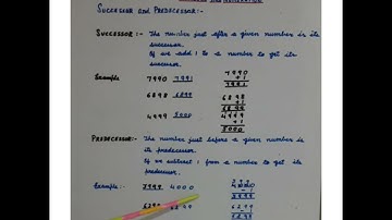 Class 3|| Maths || Chapter 1 Successor and Predecessor.