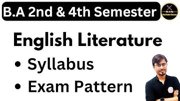 B.A 2nd & 4th Sem. English Literature (Syllabus & Exam Pattern) 2025