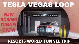 Resorts World Vegas Loop.  First Day Open Tesla Model Y Trip.