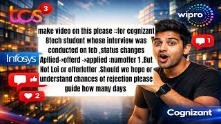Cognizant BTech Hiring Big Update &amp; Change: Status Change Interview Result Status Applied to Offered