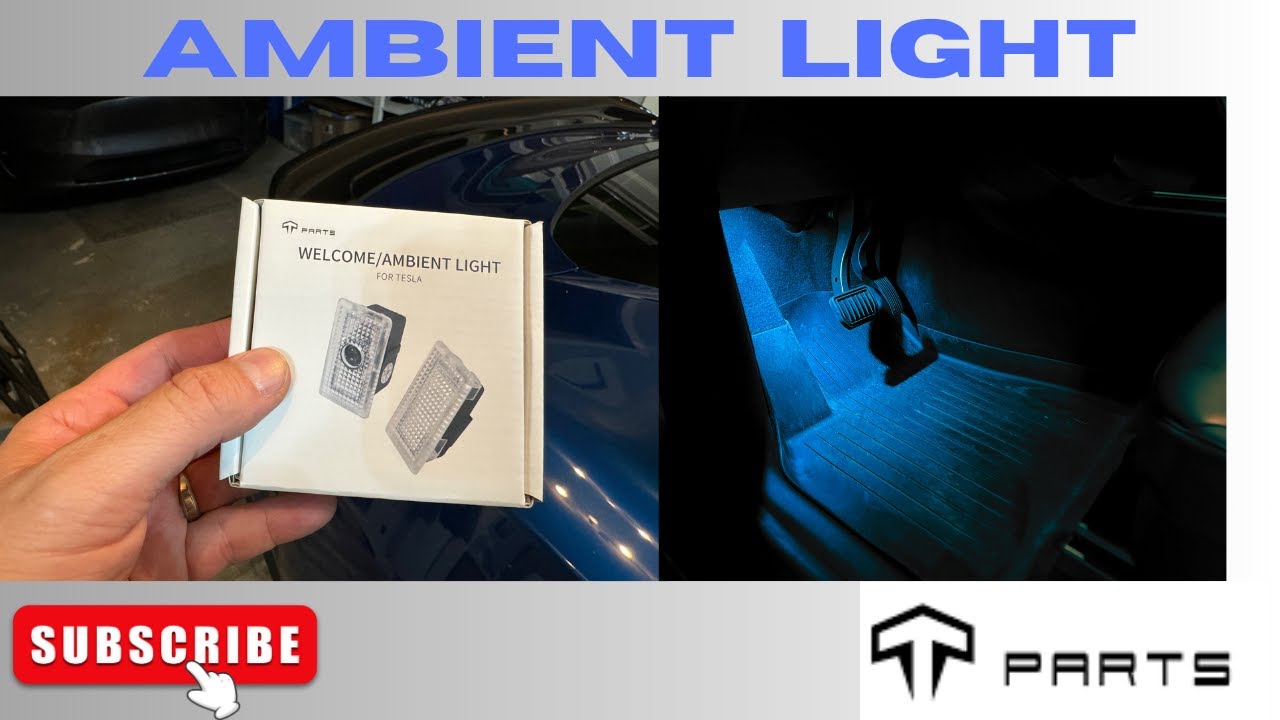 TPARTS Cabin Ambient Light for Tesla - REVIEW, unboxing and installation