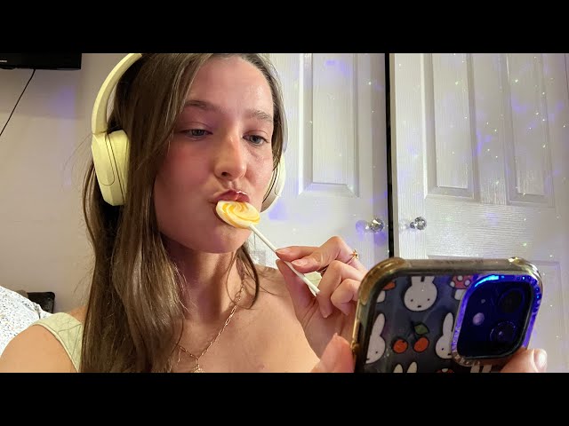 *ASMR* big sister gets you ready (lollipop sounds, personal attention) super tingly! ❤️