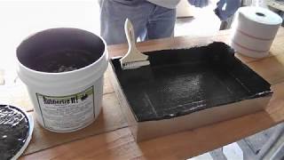 Sealing & Waterproofing a Carboard Box! Why Because Rubberizeit Dura-Rubber is Great for Anything!