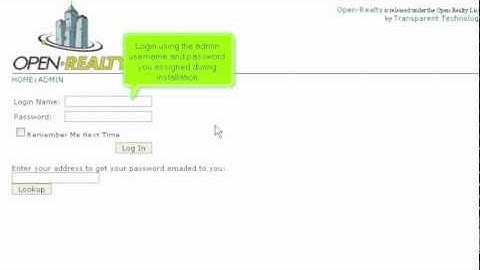 How to install Open Realty from Fantastico