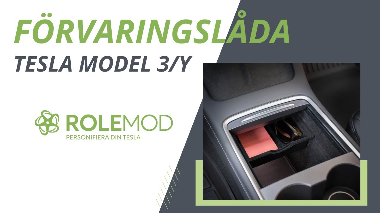 Tesla tillbehör: Hur funkar förvaringslådan för Tesla Model Y och Model ...